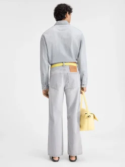 De de-Nîmes wijde denim broek