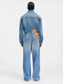 De de-Nîmes wijde denim broek