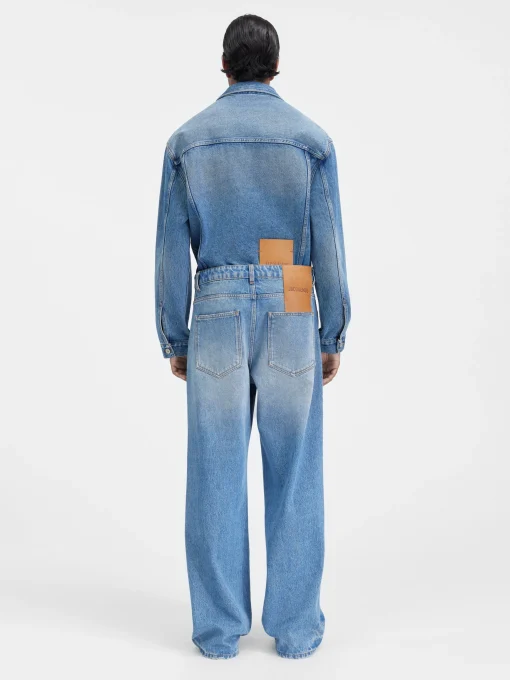 De de-Nîmes wijde denim broek