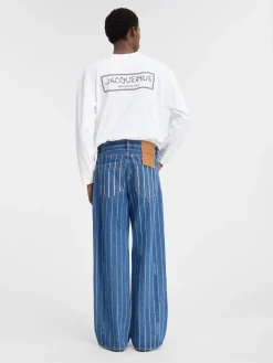 De de-Nîmes wijde denim broek