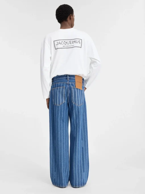 De de-Nîmes wijde denim broek
