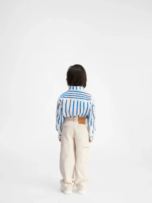 De de-Nîmes wijde denim broek voor kinderen