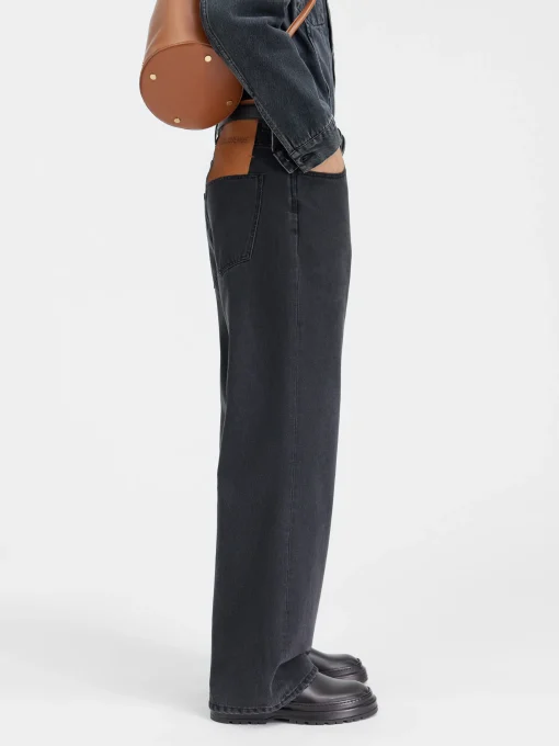 De de-Nîmes wijde denim broek