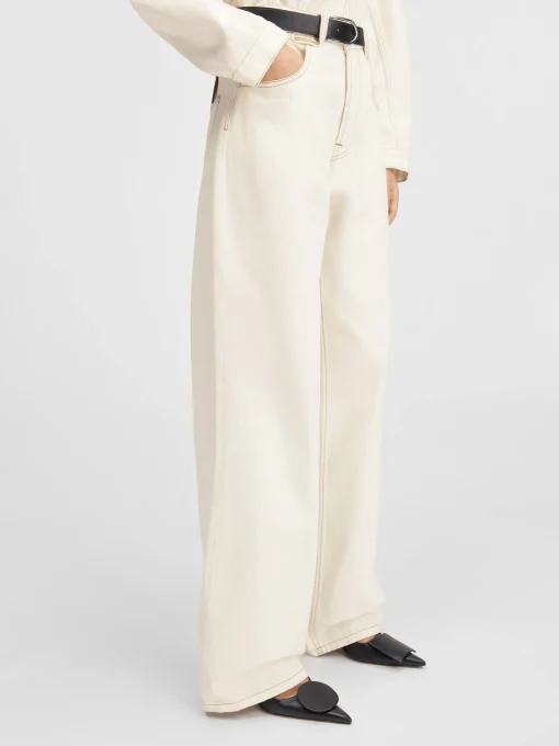 De de-Nîmes wijde denim broek