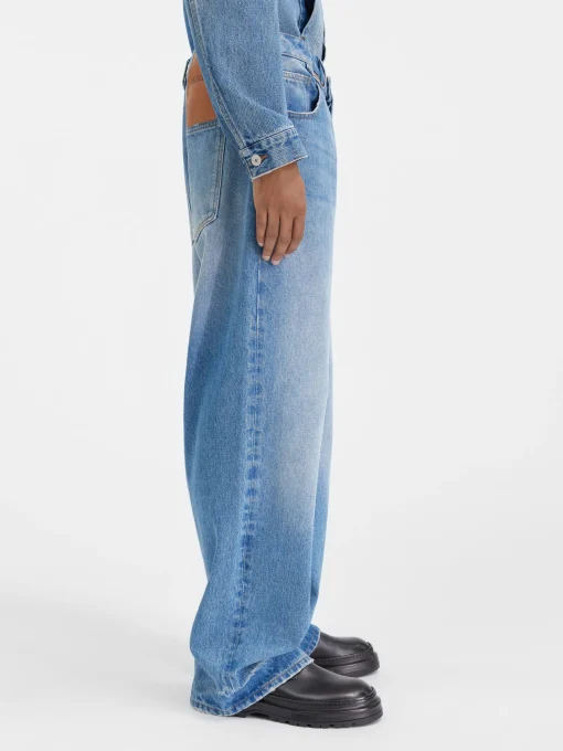De de-Nîmes wijde denim broek