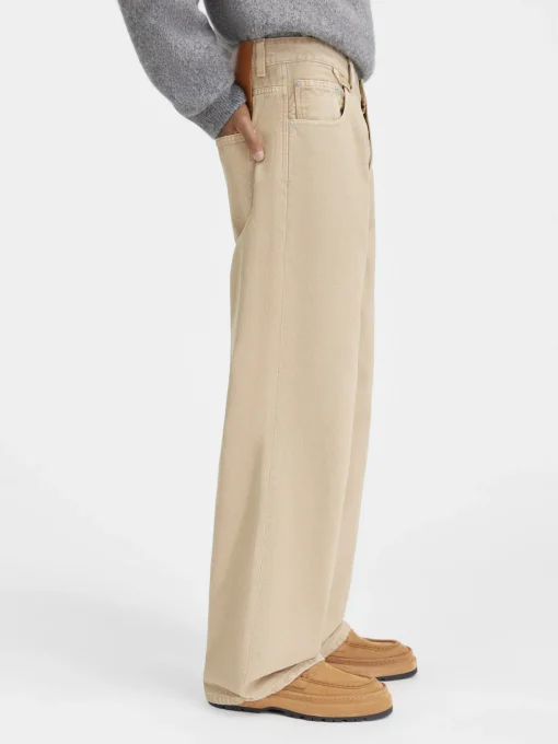De de-Nîmes wijde denim broek