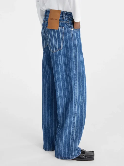 De de-Nîmes wijde denim broek