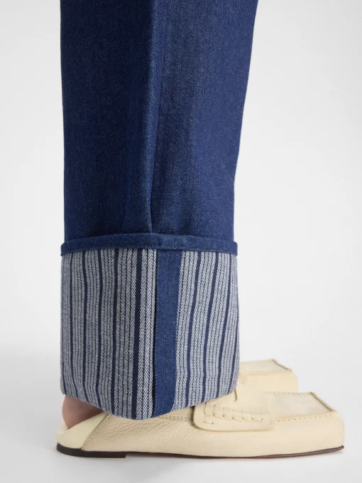 De de-Nîmes wijde denim broek