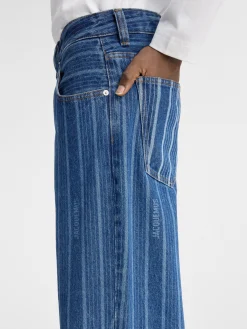 De de-Nîmes wijde denim broek