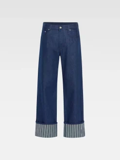 De de-Nîmes wijde denim broek