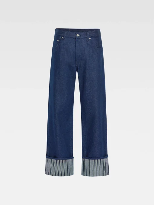 De de-Nîmes wijde denim broek
