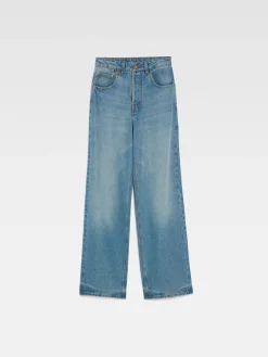 De de-Nîmes wijde denim broek