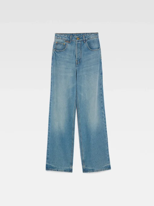De de-Nîmes wijde denim broek