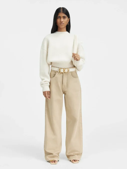 De de-Nîmes wijde denim broek
