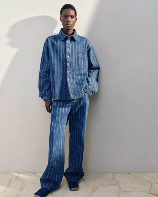 De de-Nîmes wijde denim broek