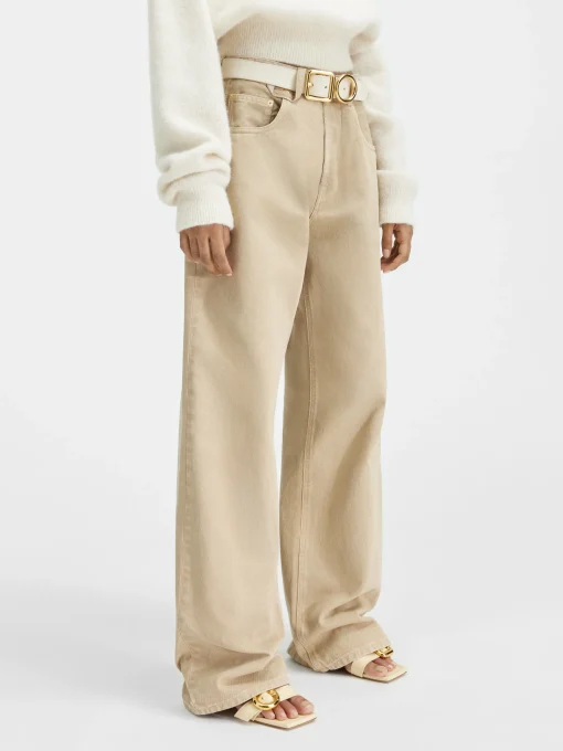 De de-Nîmes wijde denim broek