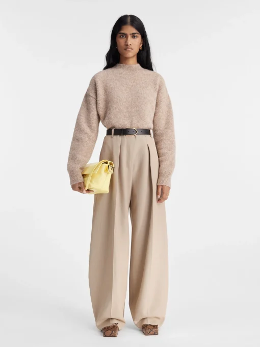 De gebreide Jacquemus trui