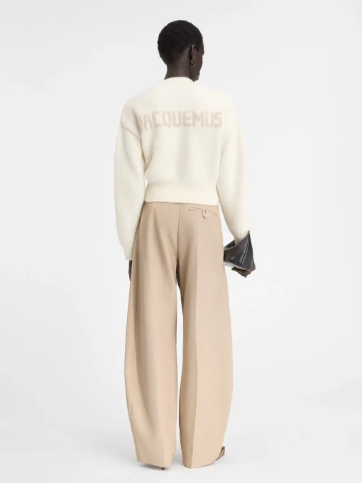 De gebreide Jacquemus trui
