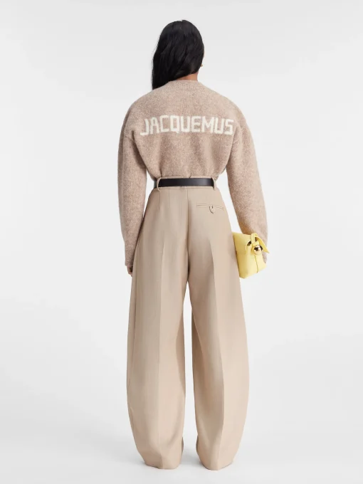 De gebreide Jacquemus trui