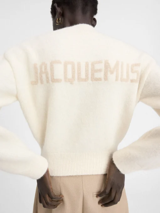 De gebreide Jacquemus trui