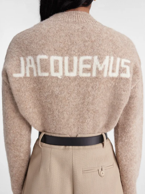 De gebreide Jacquemus trui