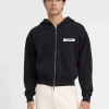 De Gros Grain hoodie met rits