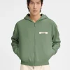 De Gros Grain hoodie met rits