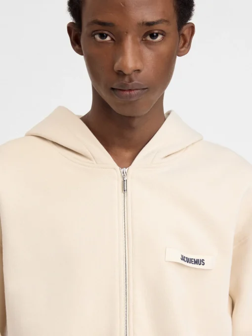 De Gros Grain hoodie met rits