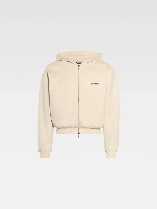 De Gros Grain hoodie met rits