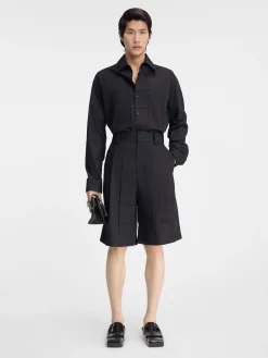 De Navega korte broek met plooien