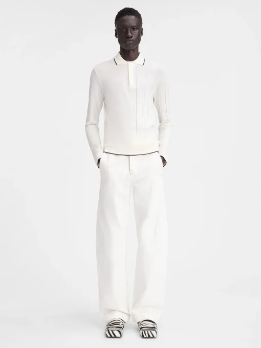 De Tricot polo met lange mouwen