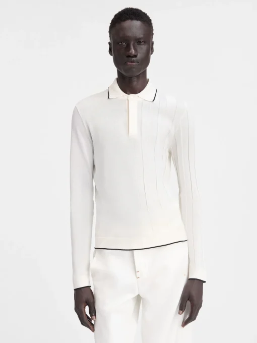 De Tricot polo met lange mouwen