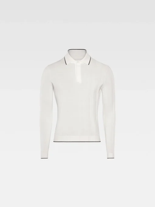 De Tricot polo met lange mouwen