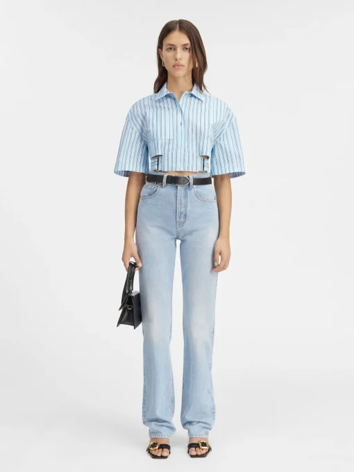 Het Bari cropped shirt