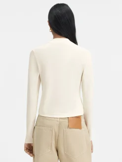 Het Gros Grain T-shirt met lange mouwen