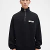 The Gros Grain zipped-rollneck sweatshirt