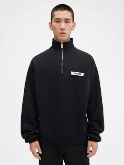 The Gros Grain zipped-rollneck sweatshirt