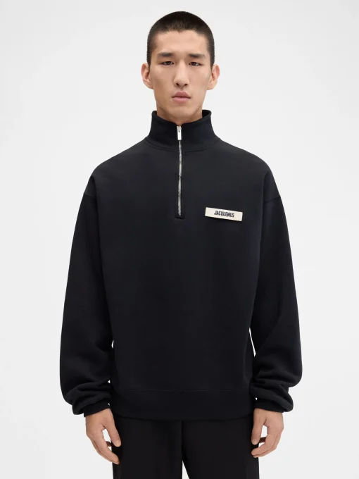 The Gros Grain zipped-rollneck sweatshirt