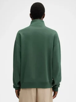 The Gros Grain zipped-rollneck sweatshirt