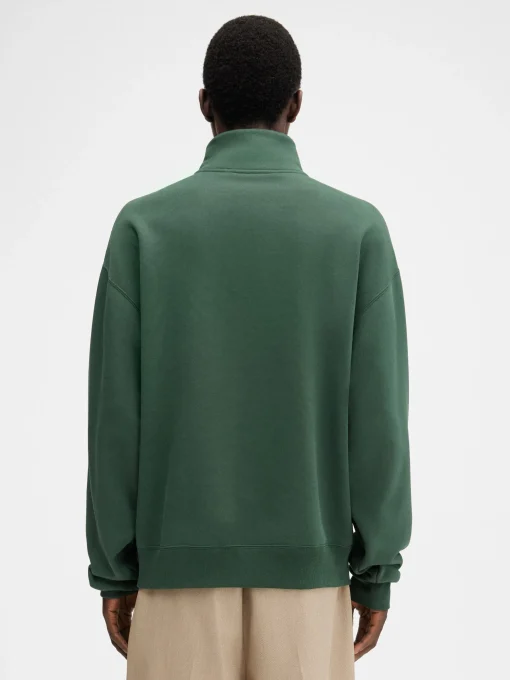 The Gros Grain zipped-rollneck sweatshirt