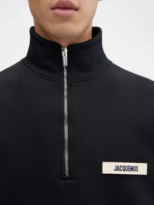 The Gros Grain zipped-rollneck sweatshirt