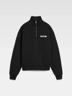 The Gros Grain zipped-rollneck sweatshirt