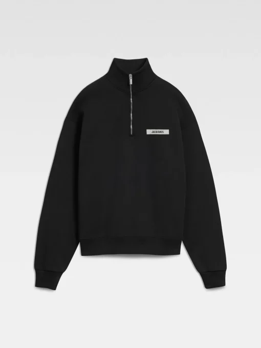 The Gros Grain zipped-rollneck sweatshirt